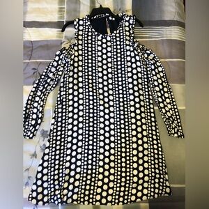 Crow and Ivy Trapeze Cold Shoulder Dress